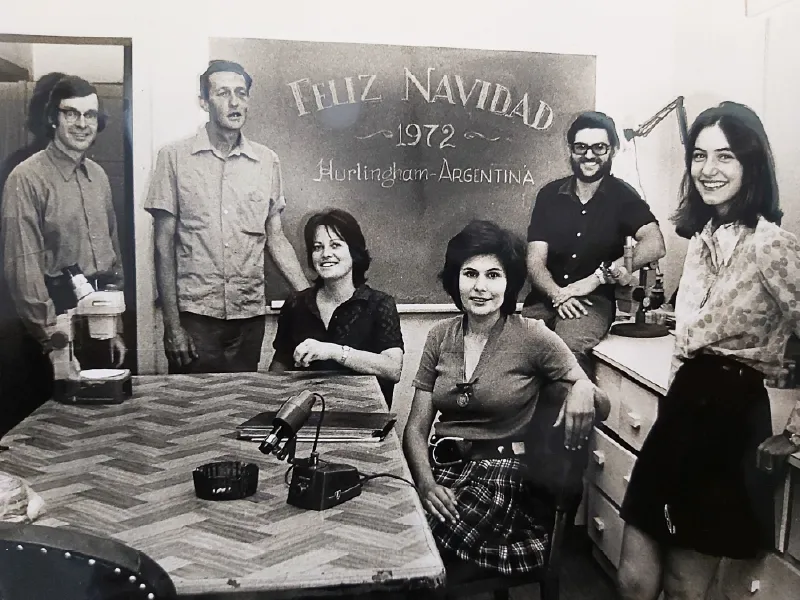 Personal del laboratorio en 1972